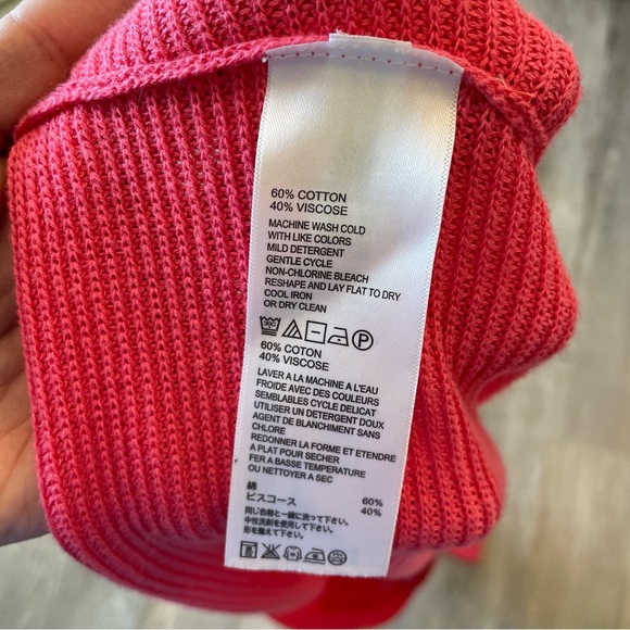 TOMMY BAHAMA Bonita Dollman Boatneck Sweater - Coral, Size L - Picture 8 of 8